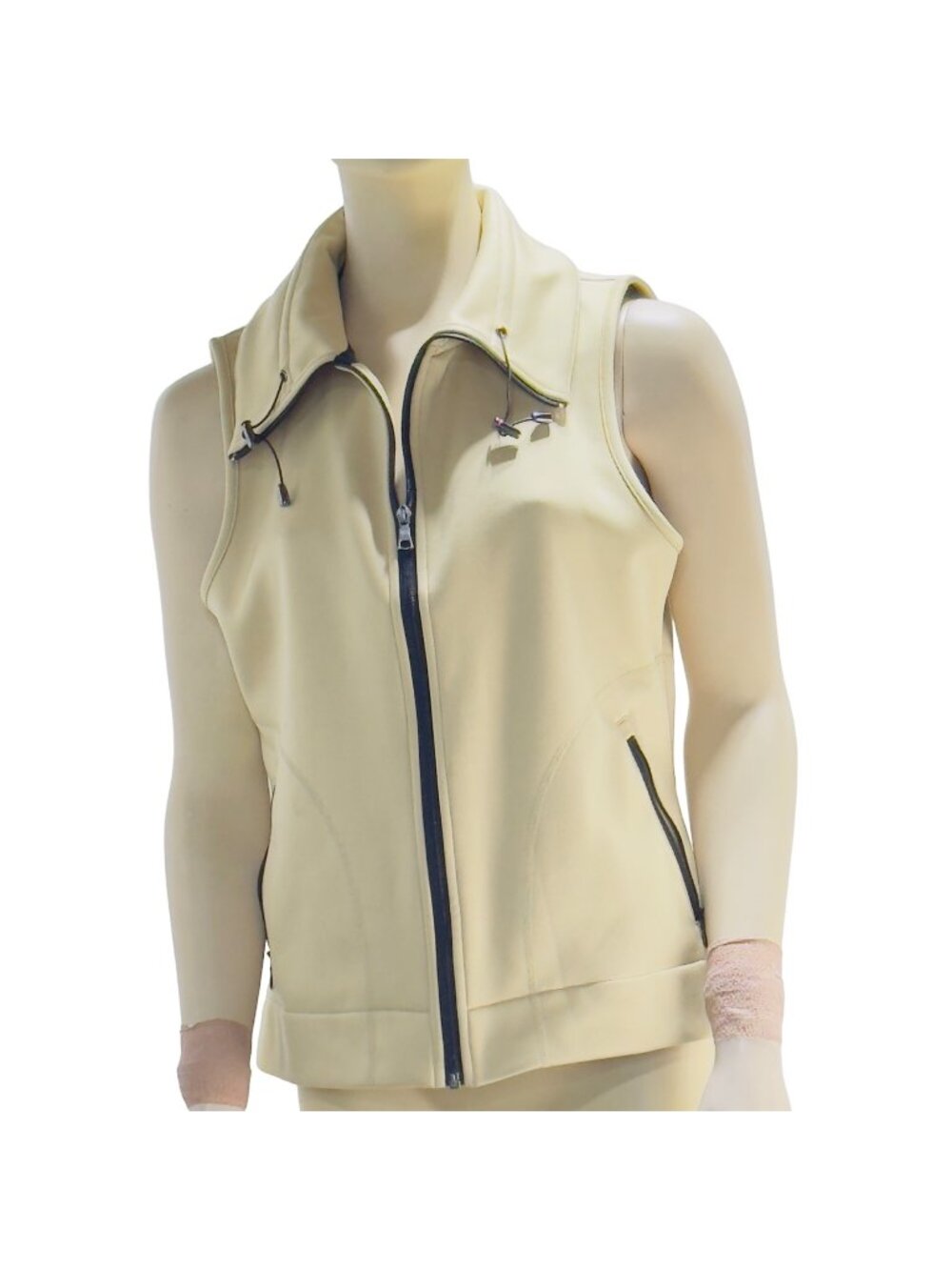 EP PRO Womens Performance Golf Vest Full Zip Front Zipped pockets Khaki Size M/M